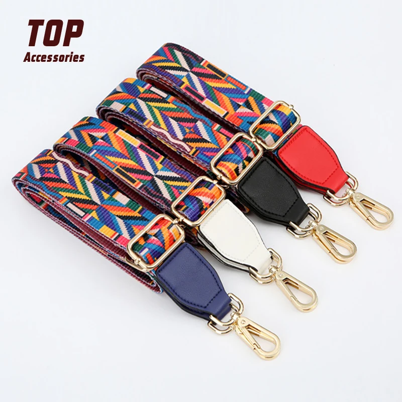 Factory Price Custom Shoulder Bag Straps Adjustable Color Woven Belts