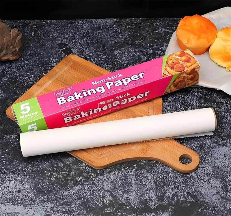 30cm*5m 10m 20m 35gsm 40gsm greaseproof cooking baking parchment paper cooking baking silicone paper rolls