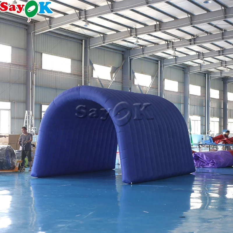 Oem Jet Tunnel Inflatable Misting Mascot Bulldog Devil Football Helmet Crocodile Led Light Tent Outwell Giant Inflatable Tunnel