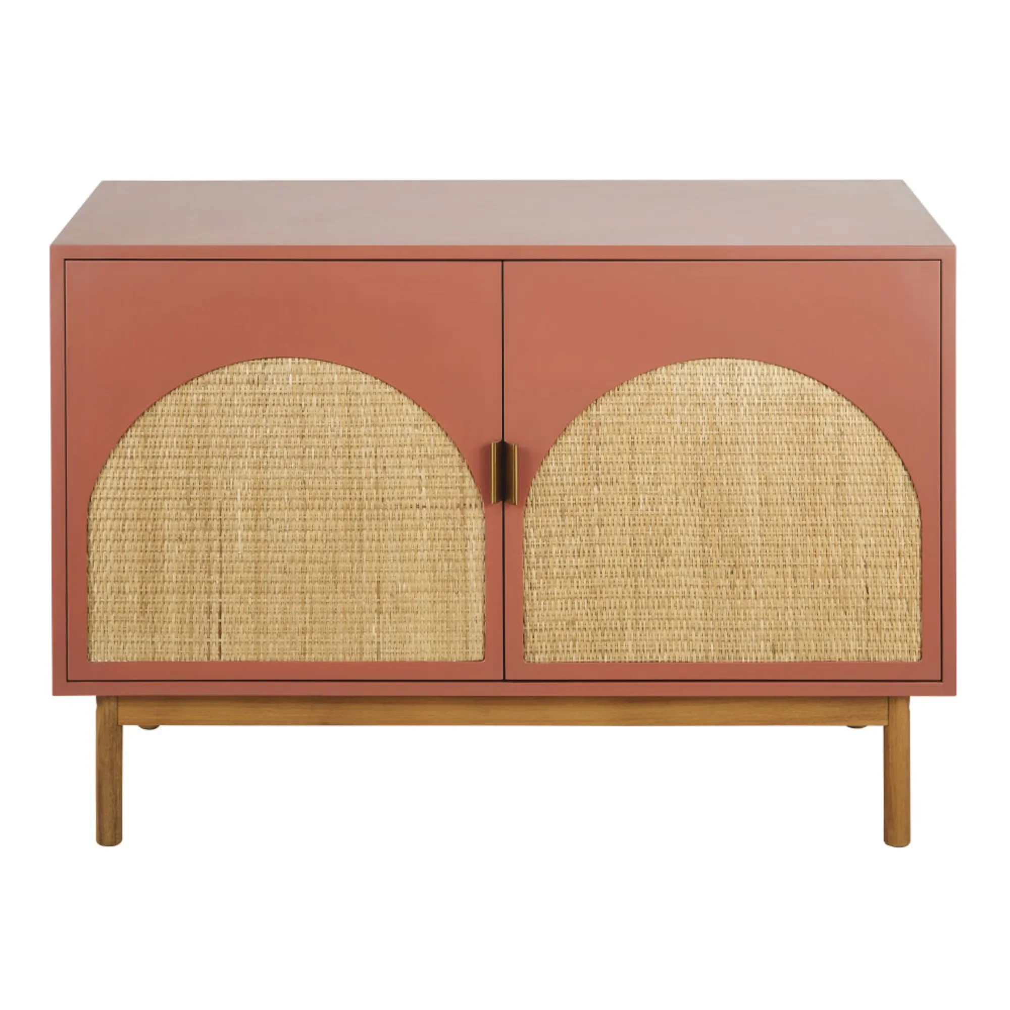 Wood Buffet 2 doors in Rattan for the Living room,Dining room,Bedroom or Kitchen