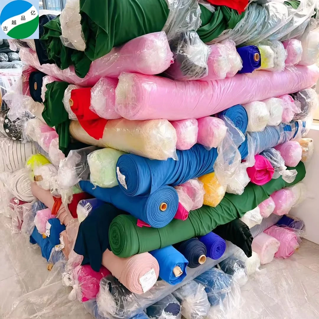 fabrics for clothing good selling big quantity cheap 100% polyester ity dyed stock lot fabric from shaoxing