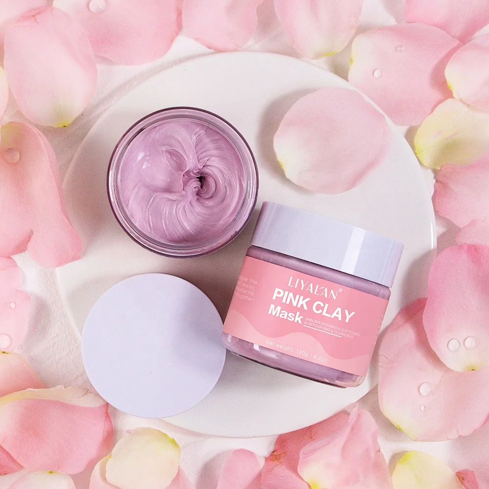 Private Label Natural Organic Facial Care Deep Cleansing Anti Aging Face Maskmask Beauty Whitening Pink Clay Mask