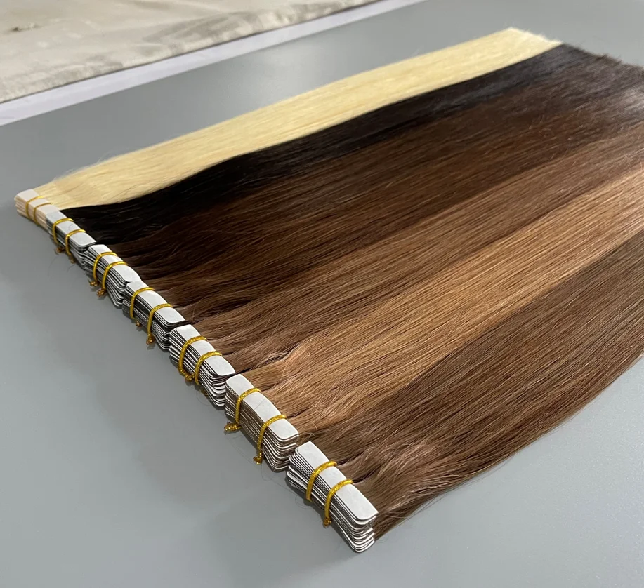 Double Drawn Remy European Injection Tape In Hair Extensions Invisible Tape Hair,injected invincible tape hair extension