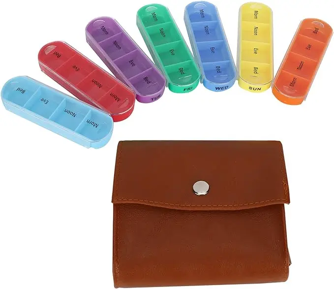 pill box case pocket size medicine case promotion easy open plastic capsule color weekly 7 days 28 cases plastic pill box