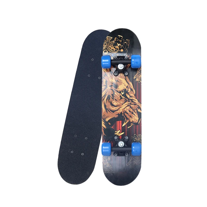 Skateboard Cartoon Skateboard 9 Layer Chinese maple Deck Double Rocker Skateboard for kids