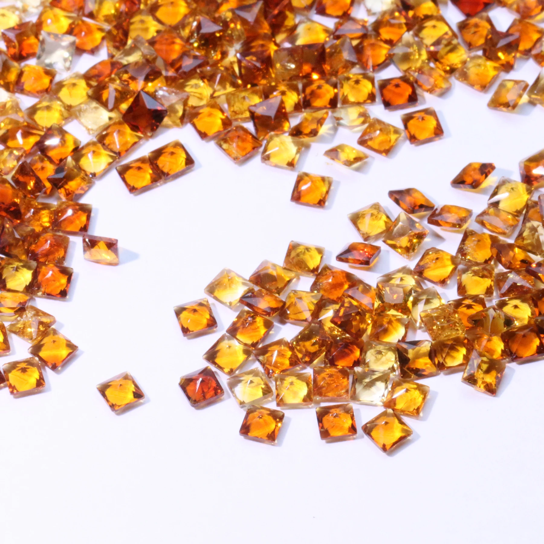 Natural Citrine Stone Citrine Gemstone Faceted Loose gemstones yellow Color Citrine