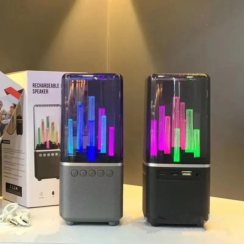 Dynamic RGB Lightshow Transparten True Wireless Speaker With AUX/TF/USB Streaming, Built-in Microphone
