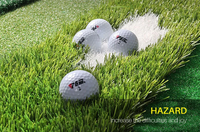 PGM DJD010 4 in 1 golf hitting driving mat range multi practice golf mat