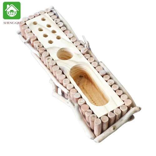 Square Personalize Desktop Novelty Wooden Business Card Box Holder Case, Pen Holder With Business Card Holder