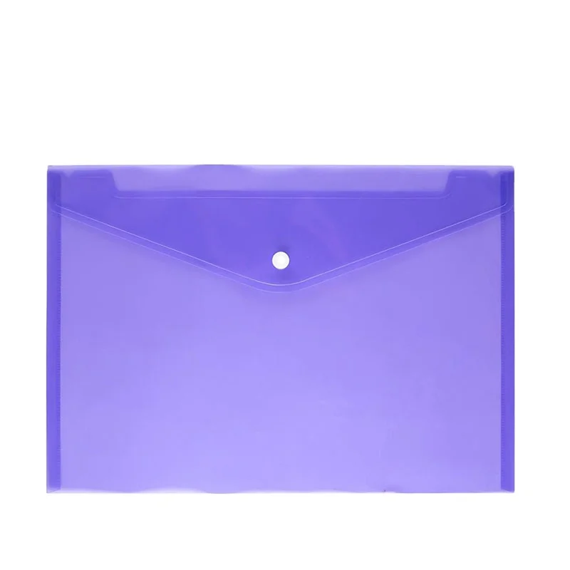 wholesale office stationery transparent pp 1 snap button document files folder bag