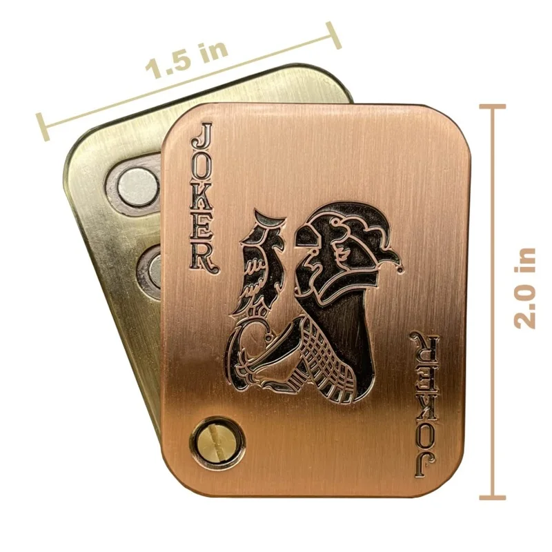 Hot sale Fidget slider stress relief toy Metal Fidget Slider EDC Fidget Magnetic Poker Push Card Toys