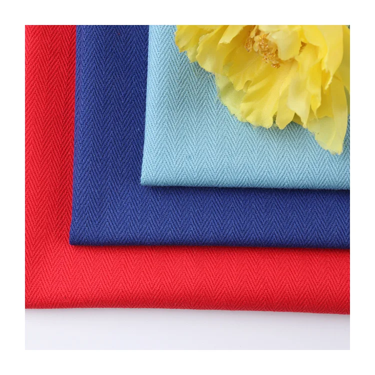 Горячая Распродажа эластичная саржа, безопасная для здоровья Экологически чистая ткань из хлопка и спандекса с косым узором в елочку