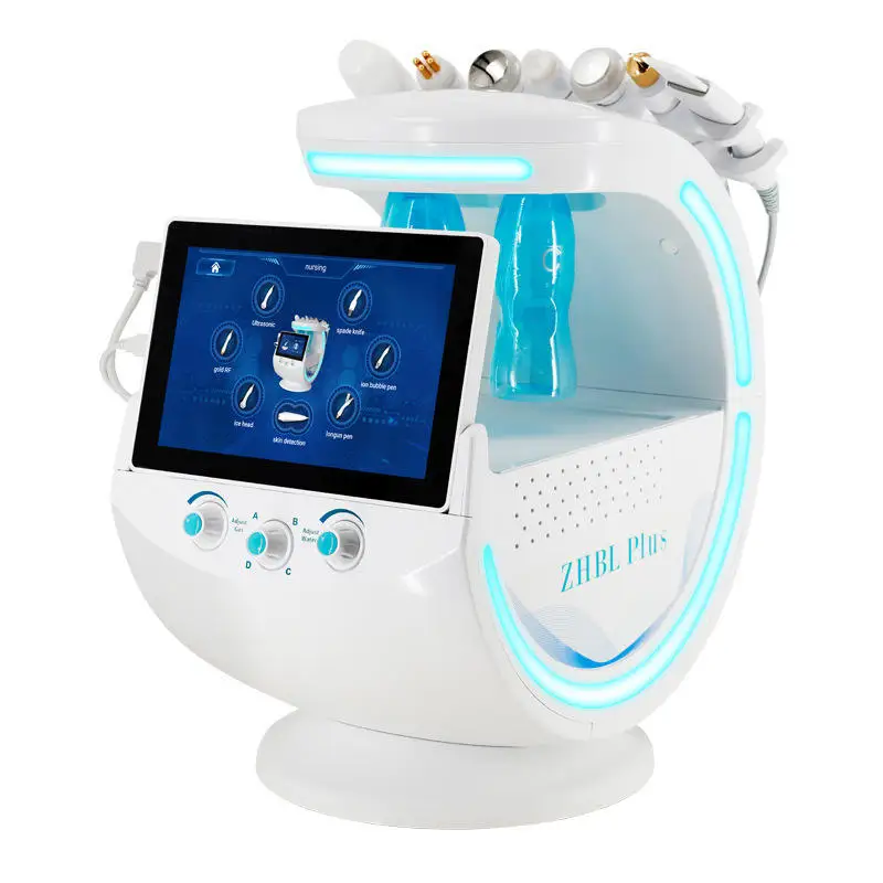 Multifunctional 7 In 1 Skin Care Beauty Machine Smart Ice Blue Plus Hydra Aqua Peeling Oxygen Jet Microdermabrasion Device