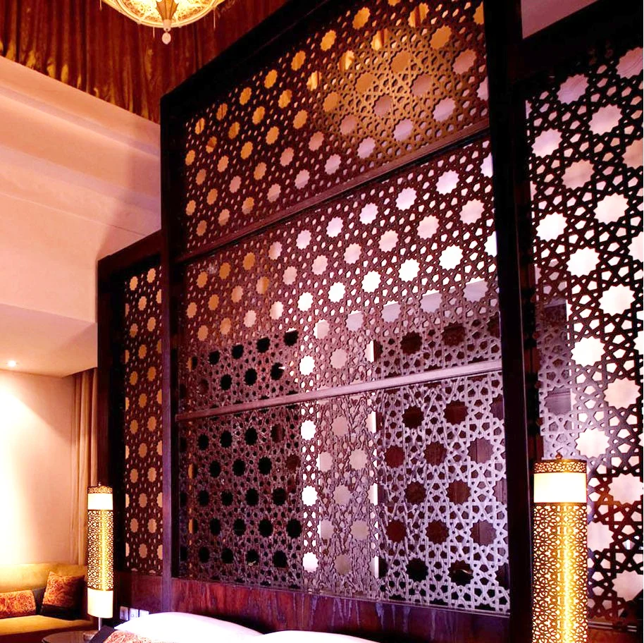 Keenhai Interior Luxury Color Stainless Steel Hairline Decorative Metal Screen For Hotel