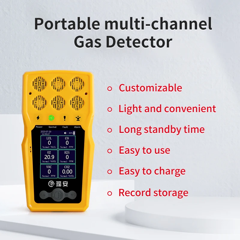 Hydrogen Cyanide Hcn Nitric Oxide No Ozone O3 Ethylene Oxide Eto 4 in 1 Multi Gas Analyzer Meter Testing Detector