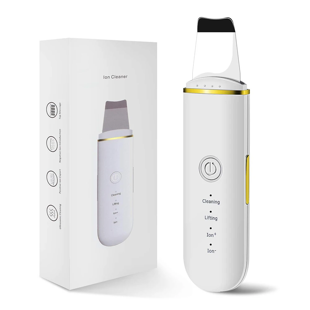 Dropshipping Facial Pore Cleaning Spatula Sonic Blackhead Remover Face Ultrasonic Skin
