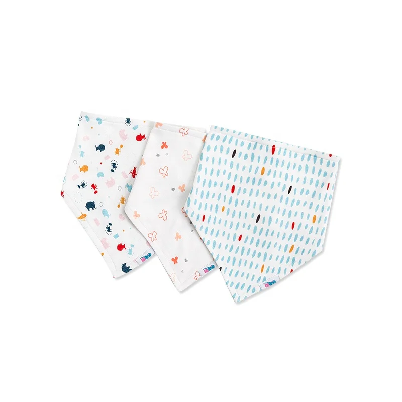 
Factory Sale Various Widely Used Feeding Disposable Baby Bandana Drool Bibs 