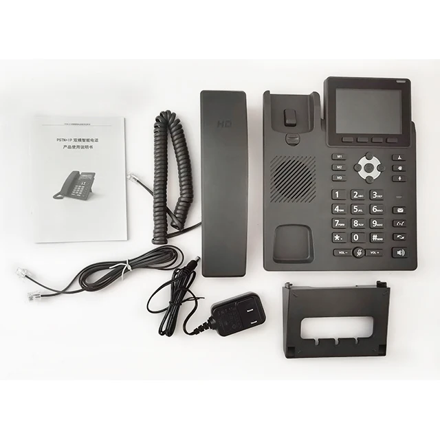 Высококачественный 3 5 дюймовый цветной экран voip pstn-телефон HD с голосовым управлением ip sip аудио конференц-телефон для бизнеса офиса