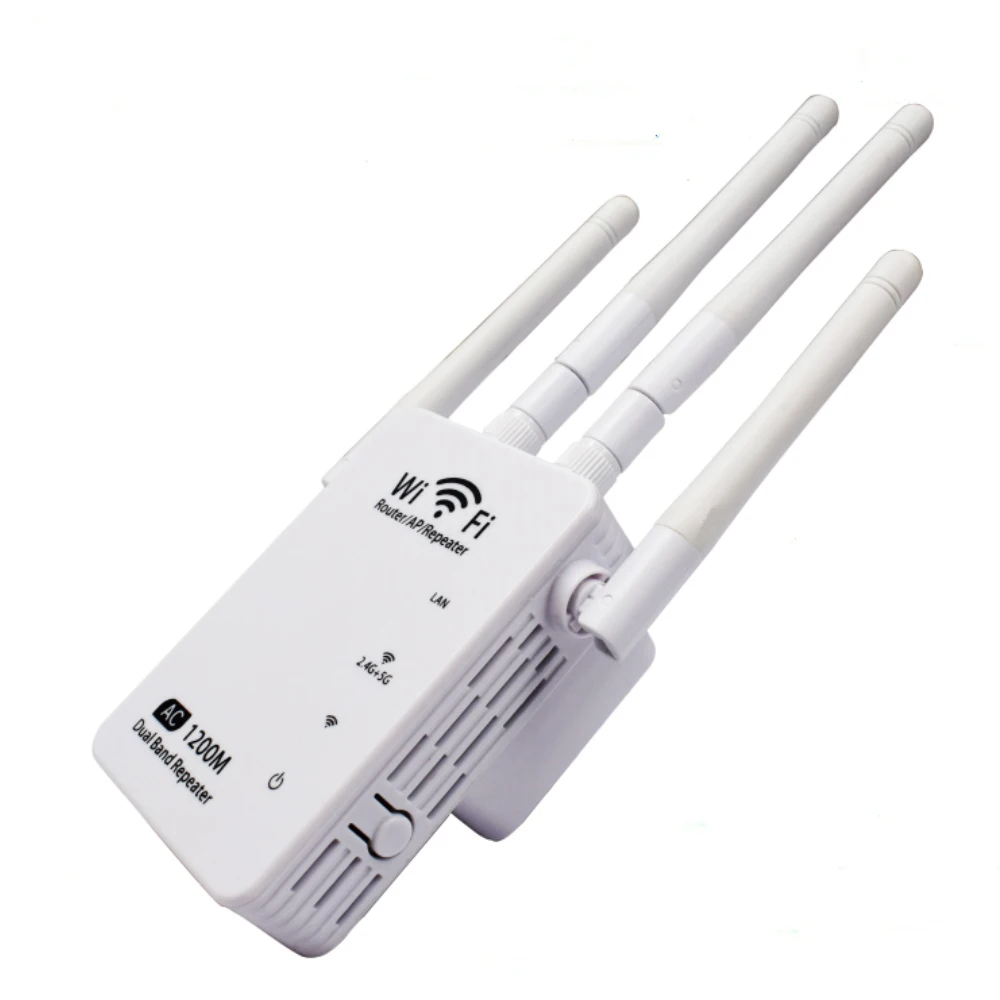 1200 Мбит/с AC Беспроводной ретранслятор 2,4 ГГц и 5,8 ГГц двухдиапазонный wifi удлинитель 1200 Мбит/с ретранслятор Wi-Fi повторитель сигнала