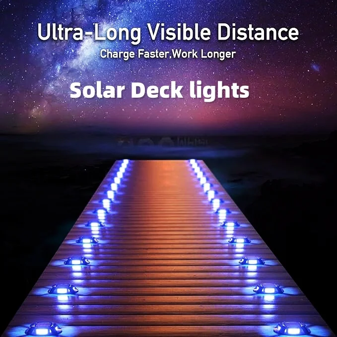 Outdoors Garden Decoration Blue Flood Light Outdoor Led Inground Light Solar Led Underground Light For Lawn Pathway