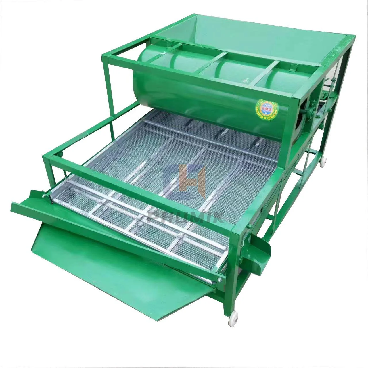 Seed Sunflower Wheat Grain Beans Impurity Removal Screening Machine Cleaning Vibration Screening Grading Machinery Separator