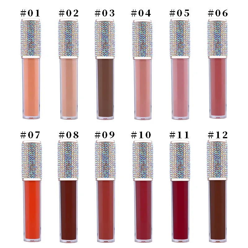 Private Label Waterproof Long Lasting Matte Liquide Makeup Lipstick Set Vegan Custom Lip Gloss Wholesale Bulk