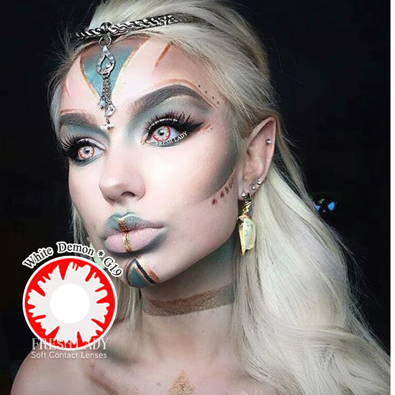2019 freshlady color contact lens fancy eye contact lenses wholesale halloween soft contact lenses