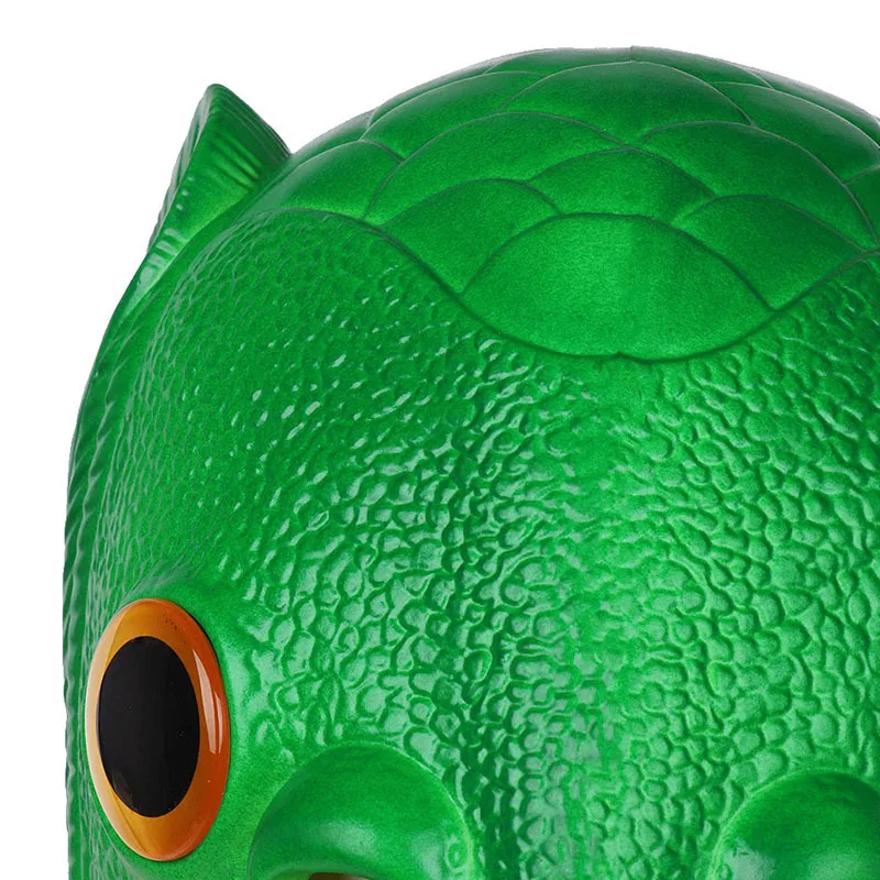People fish head Mask Animal Half Face Fish Ear Mask for Easter Halloween Party Mardi Gras Costume Accessory party face mask