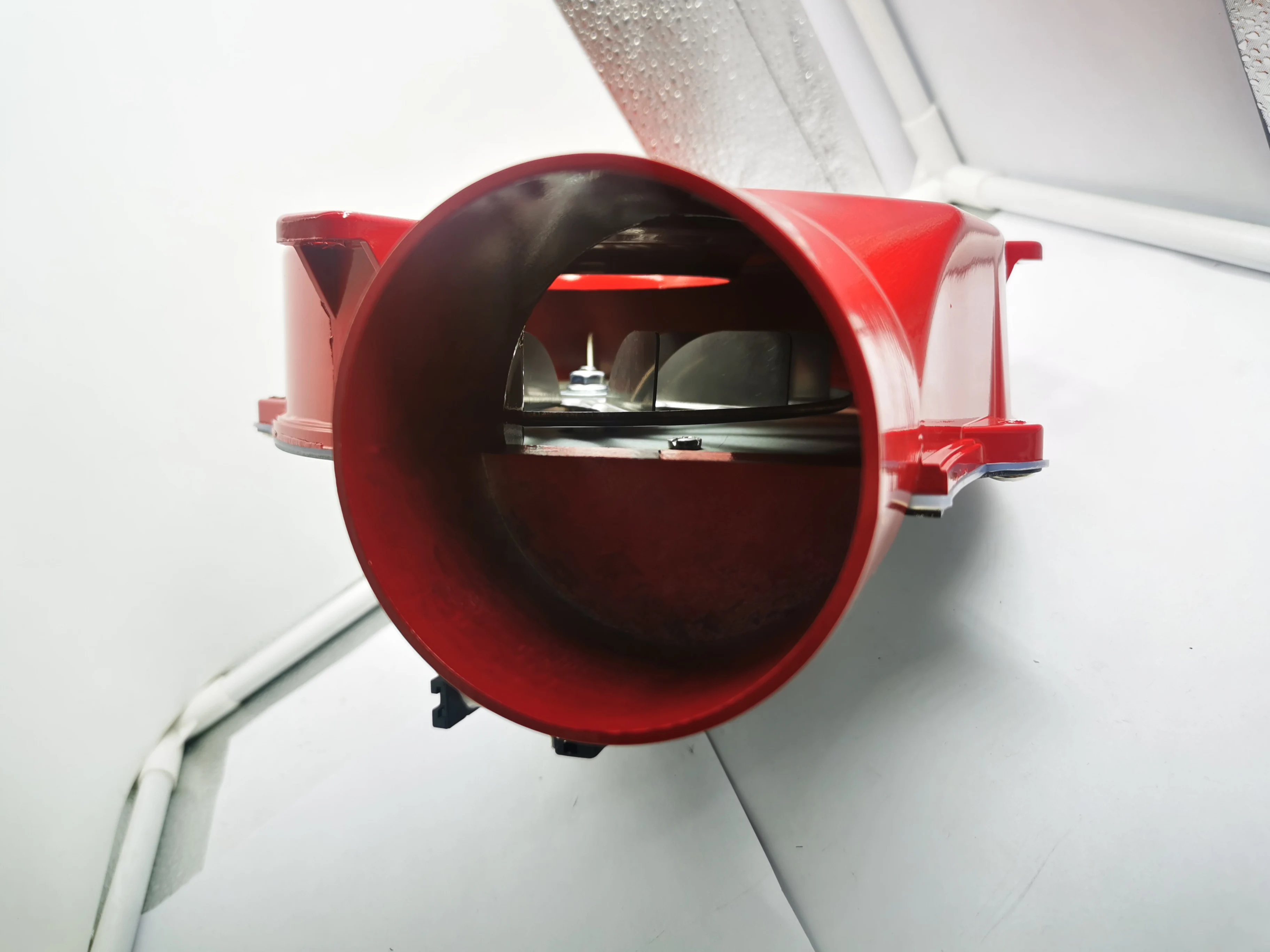 High Pressure Temperature Wood Pellet Stove Heater AC  DC Hot Air Exhaust centrifugal Fan