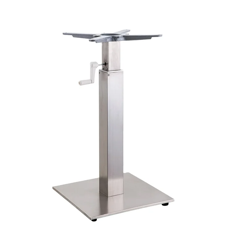 Commercial Contract Single Leg Metal Adjustable Height Table