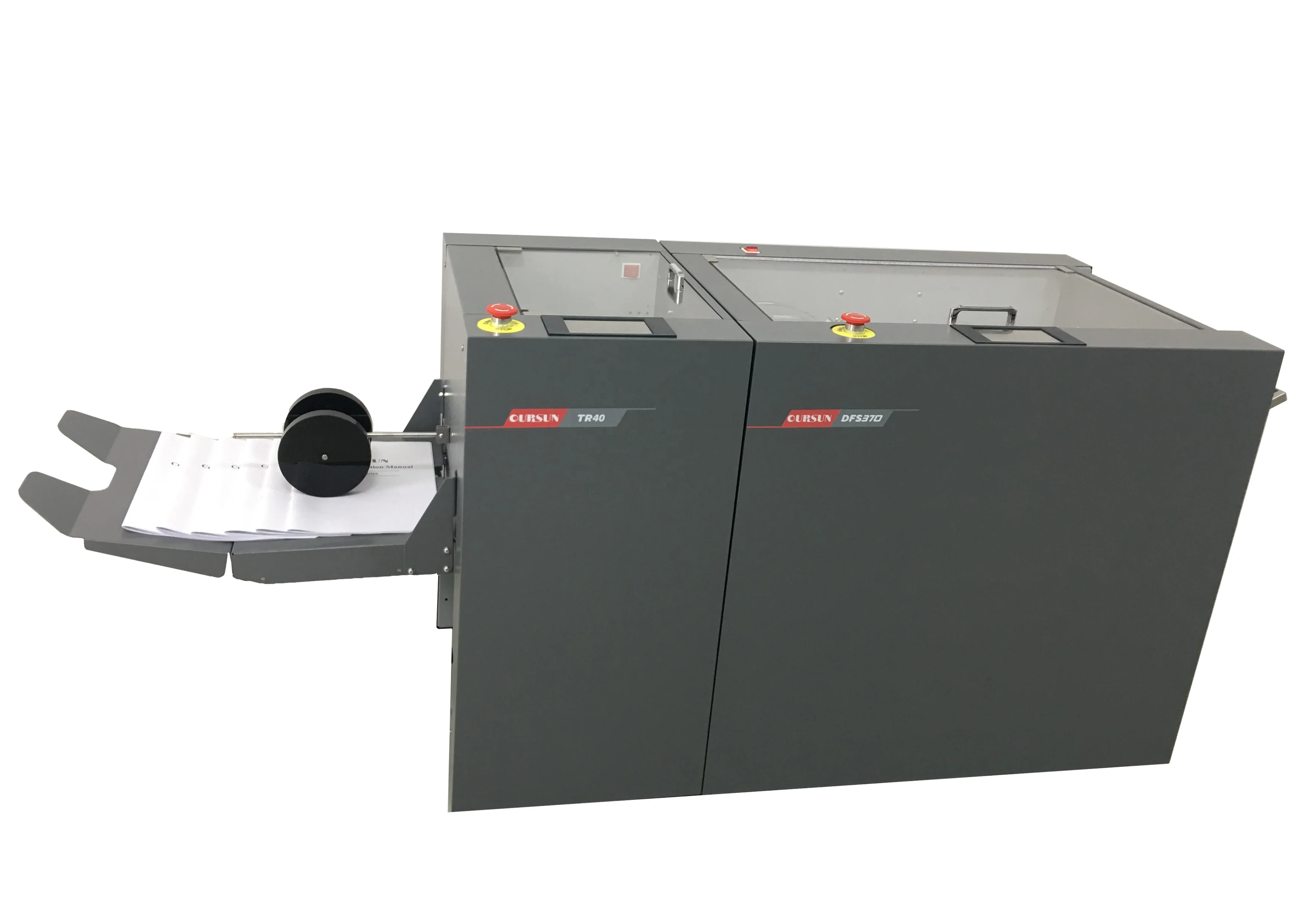 Full automatic Paper collating stitching and folding system  , automatic booklet making binding machine