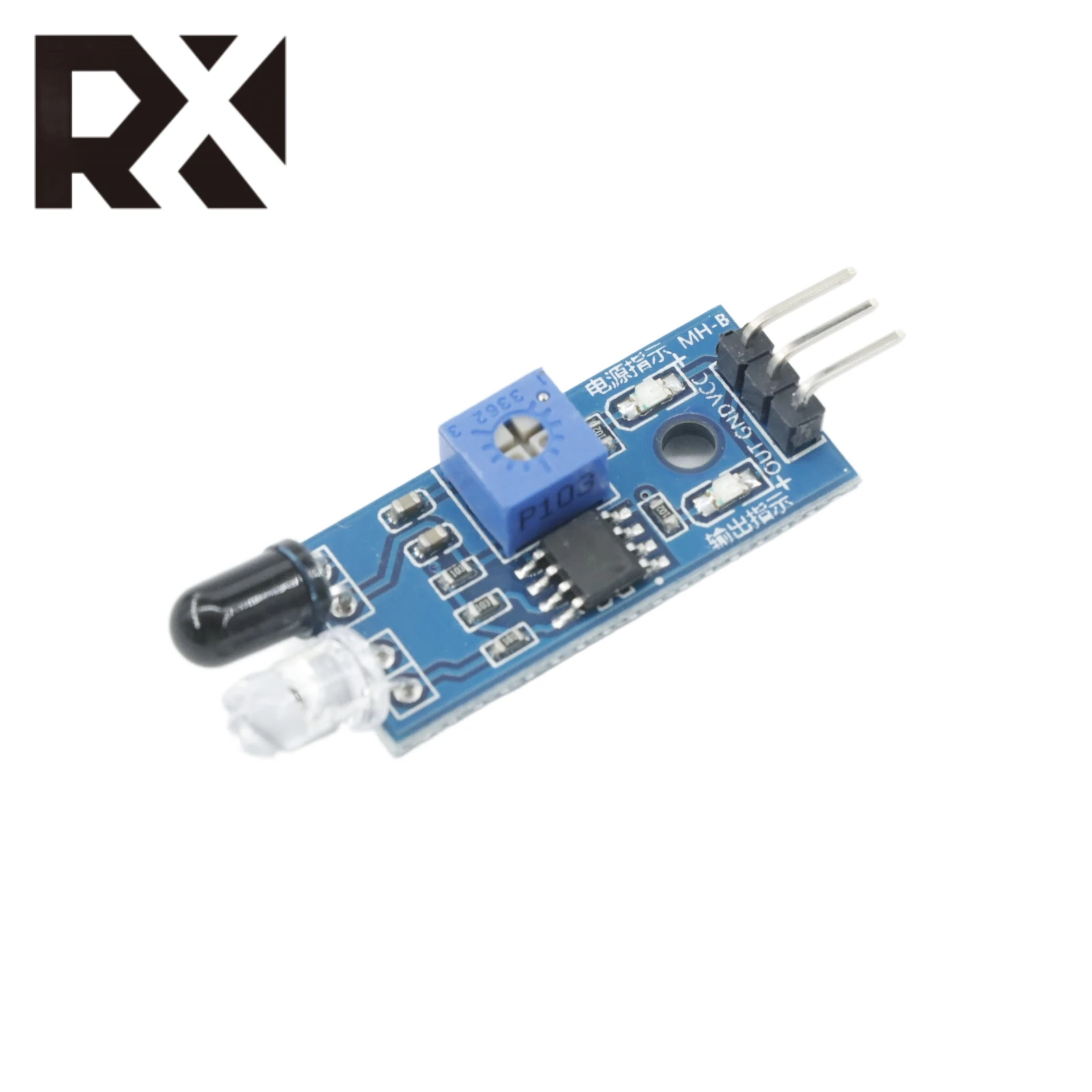 RX New Obstacle Avoidance Sensor Reflection Photoelectric Module Infrared Sensor