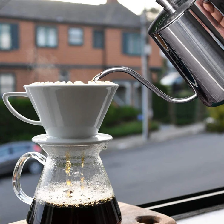 Precise water flow customized color coffee maker tool pot Gooseneck Pour Over Coffee Kettle