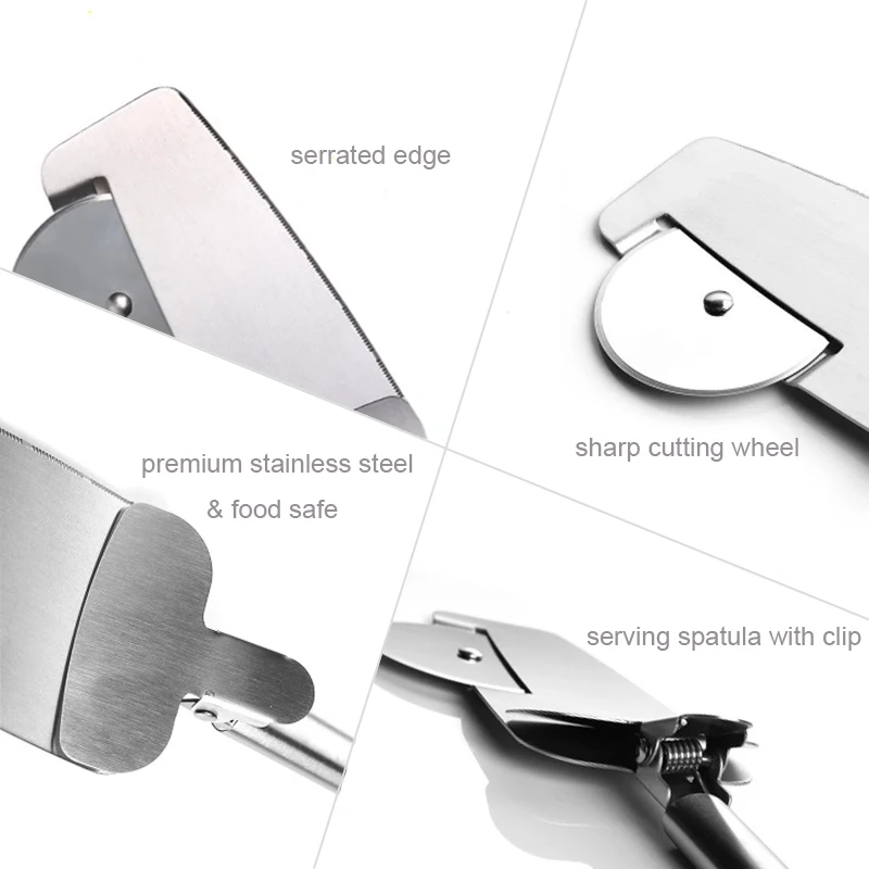 Top Seller Pizza Serving Tools Multifunction Pizza Wheels Cutter Heavy Duty Pizza Saver