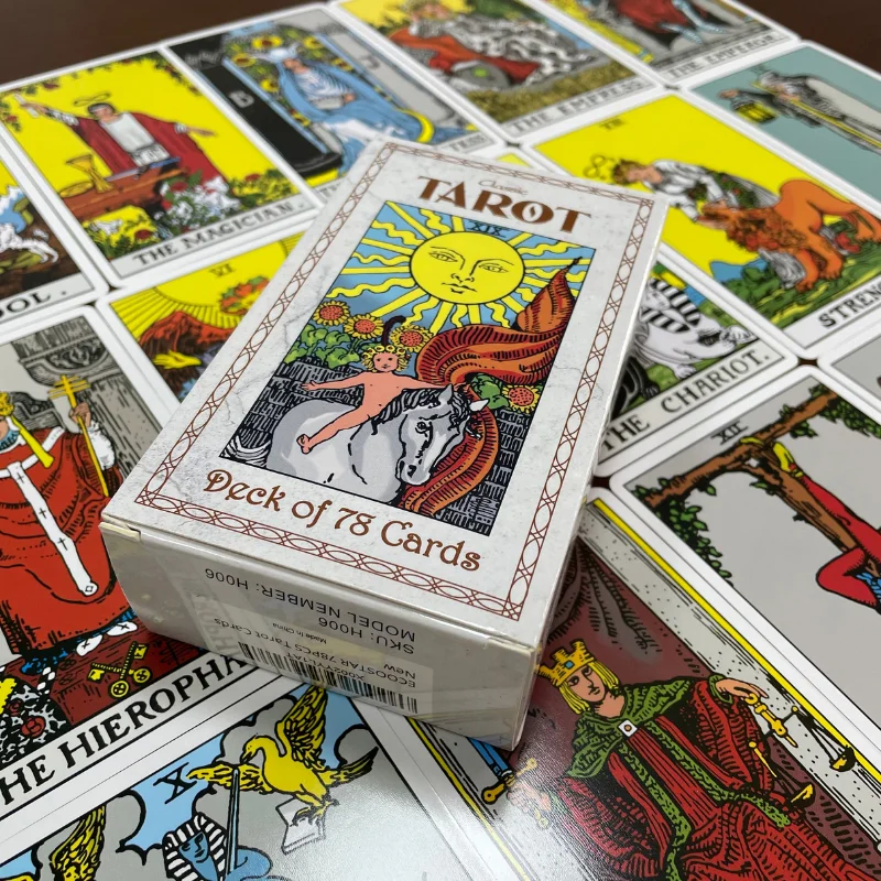 wholesale astrology deck tarot black custom tarot cards printing tarot cards with books
