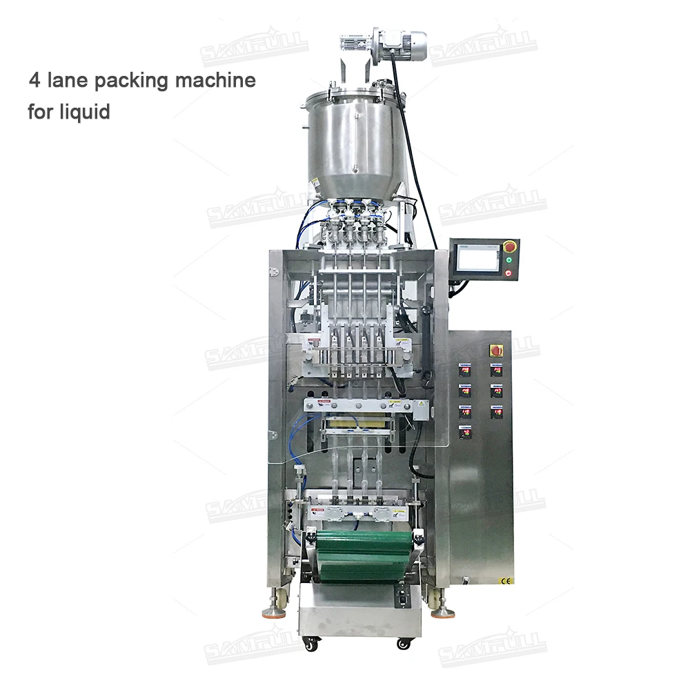 Automatic multitrack pouch liquid packing machine small sachet essential oil filling machine