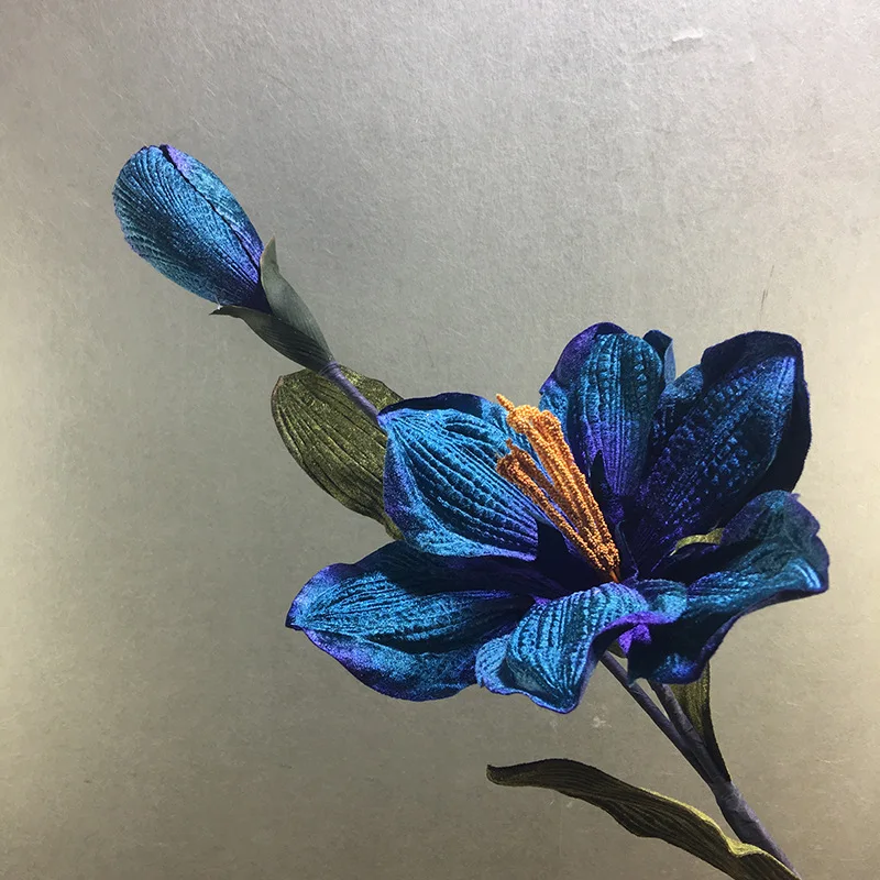 Оптовая продажа, высококачественный двухсторонний золотой цветок clivias, украшение, многоцветный цвет ручной работы, прямые продажи с завода