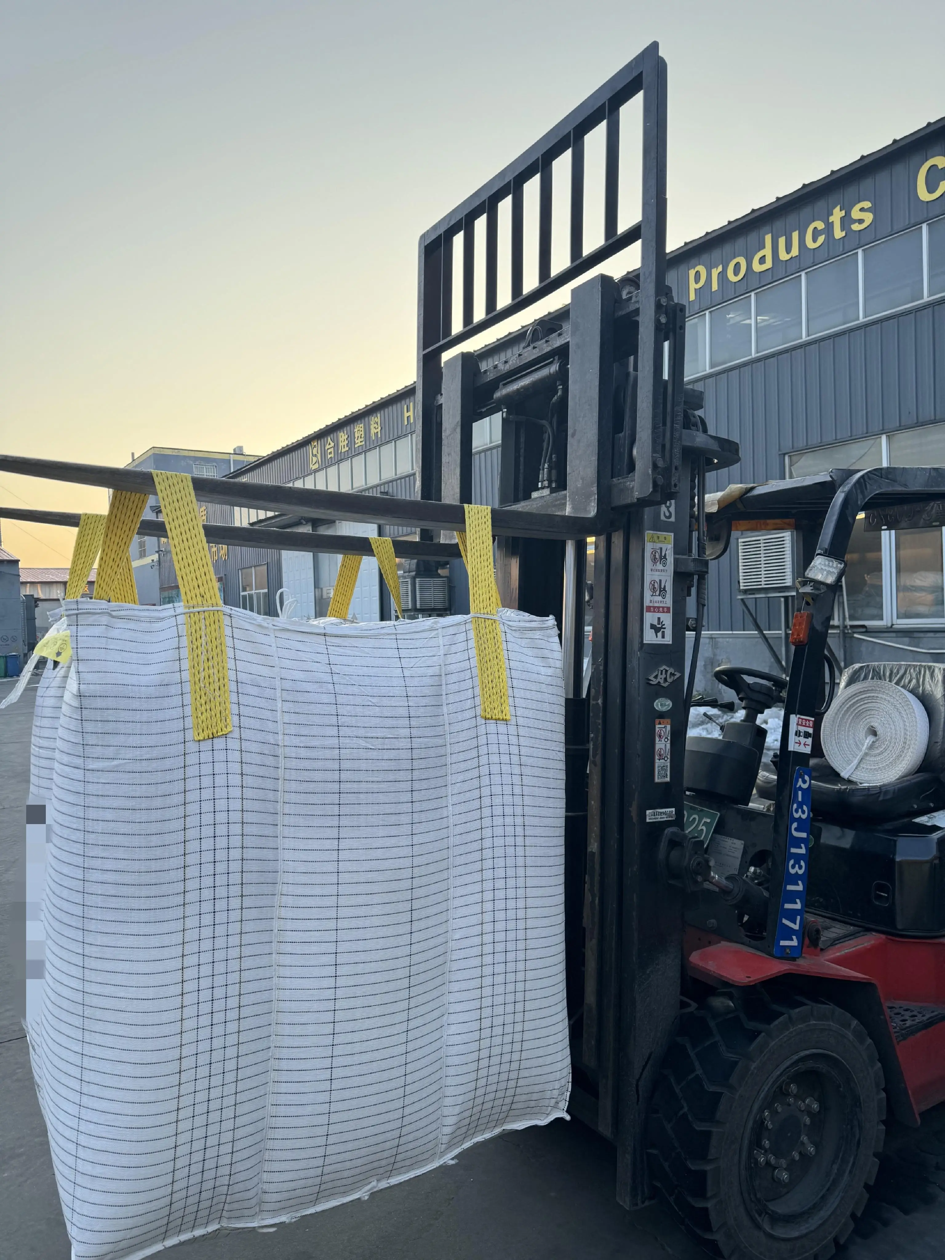 customized printing 1500kg big bag laminated anti static jumbo bag conductive bulk bag for ore copper mine metals minerals