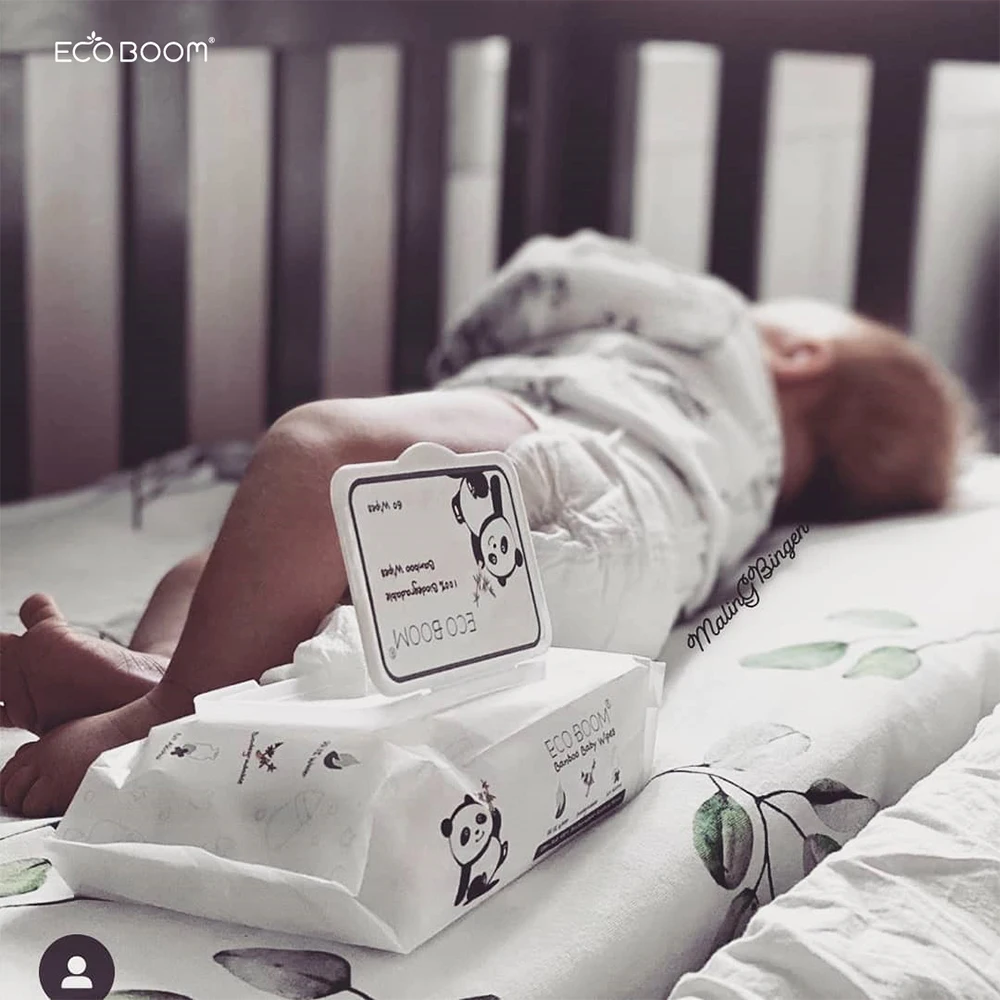 ECO BOOM Wholesale Baby Natural Wet Facial Biodegradable Flushable Toilet Cleaning Wipes