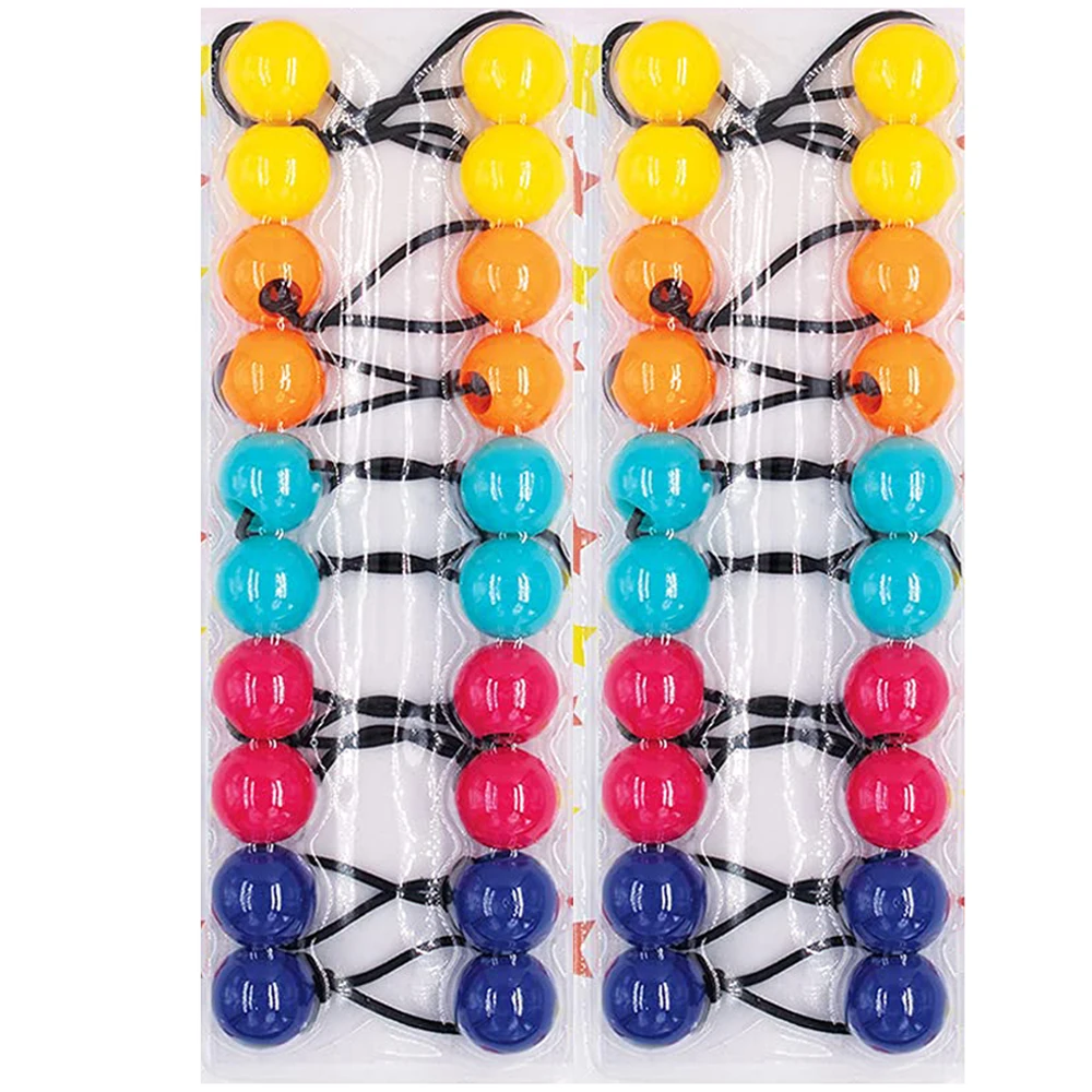 wholesale kids hair beads for raids accessories 10pcs big beads for hair braid girls color ball elastic hair bands with balls