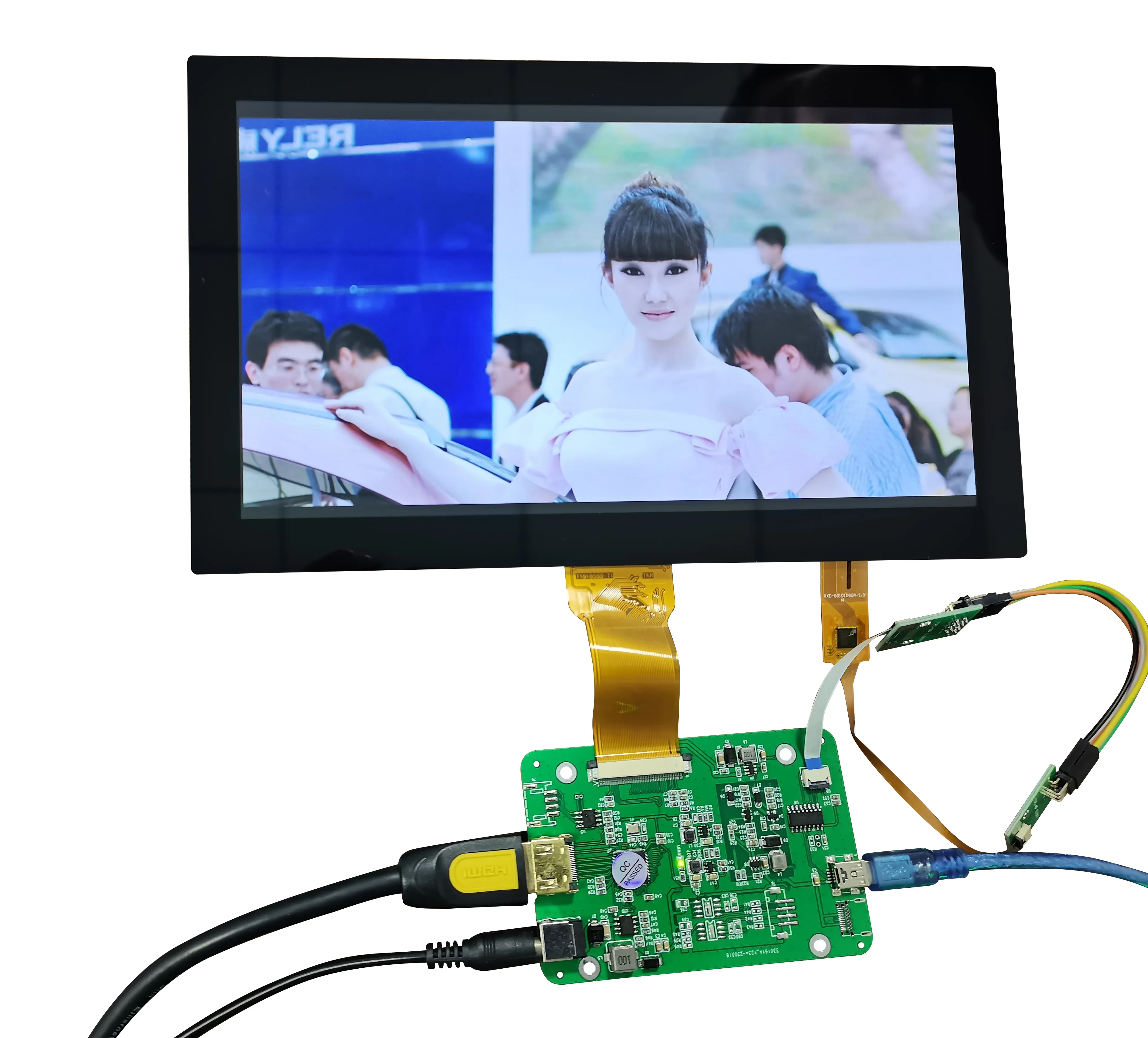 10.1 Inch Hd-Mi Lcd Display 1024*600 Res Ips Rgb 50pin Interface 1000nit High Brightness Tft Lcd Screen
