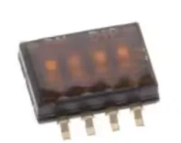 DHN04TV  IC  SWITCH SLIDE DIP SPST 25MA 24V     DHN-04-T-V