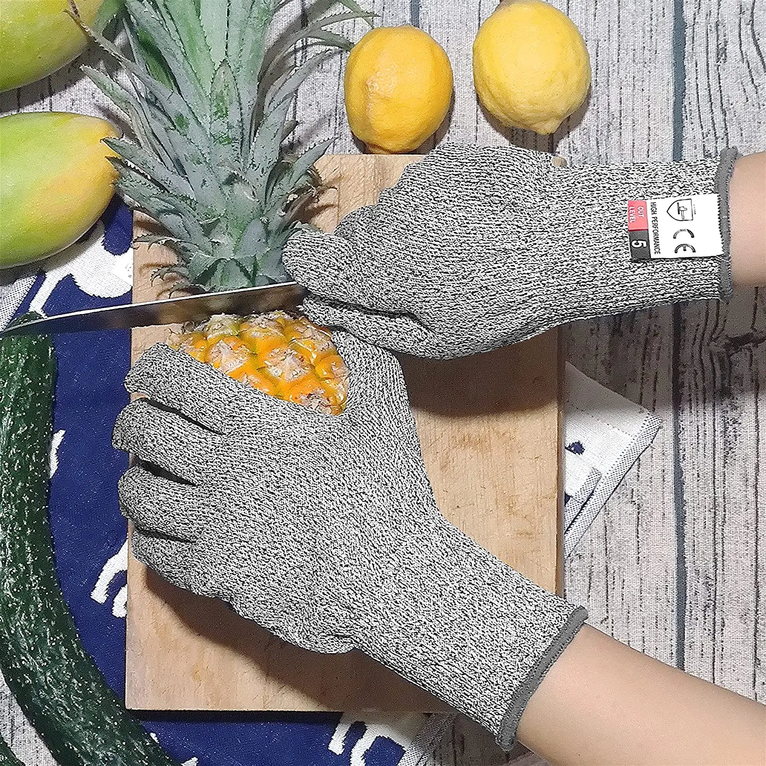 Устойчивые к порезам защитные перчатки уровня 5 для резки мяса и продуктов питания/деревообрабатывающие кухонные работы