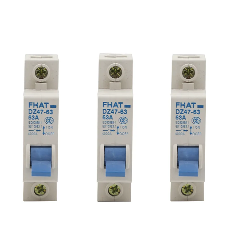 Factory Direct Sales 63A High quality  Electric vehicle Miniature circuit breaker