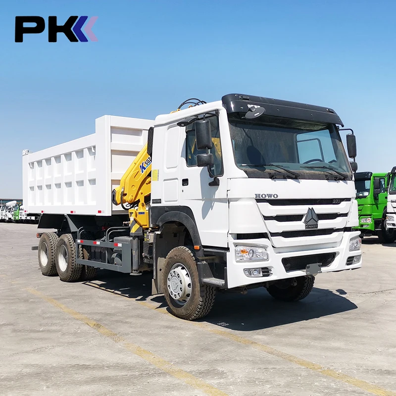 Sinotruck Howo 6x4 Dump Truck With Crane 20 ton China Mobile Truck Crane Price