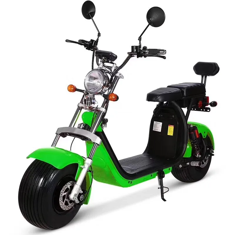 Factory EEC COC 60V 20Ah E Scooter Lithium Battery Adults Electric Bike Citycoco 2 Wheel Fat Tire Scooter Motorcycles