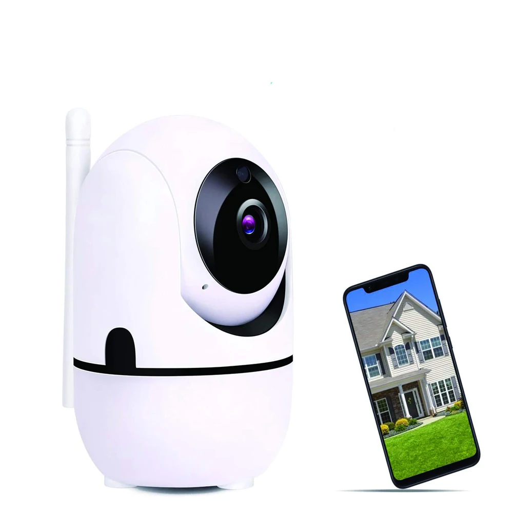 Security Camera Indoor YCC365 Auto Tracking Smart Surveillance Pan/Tilt 2.4G WiFi Home Security Surveillance IP Camera