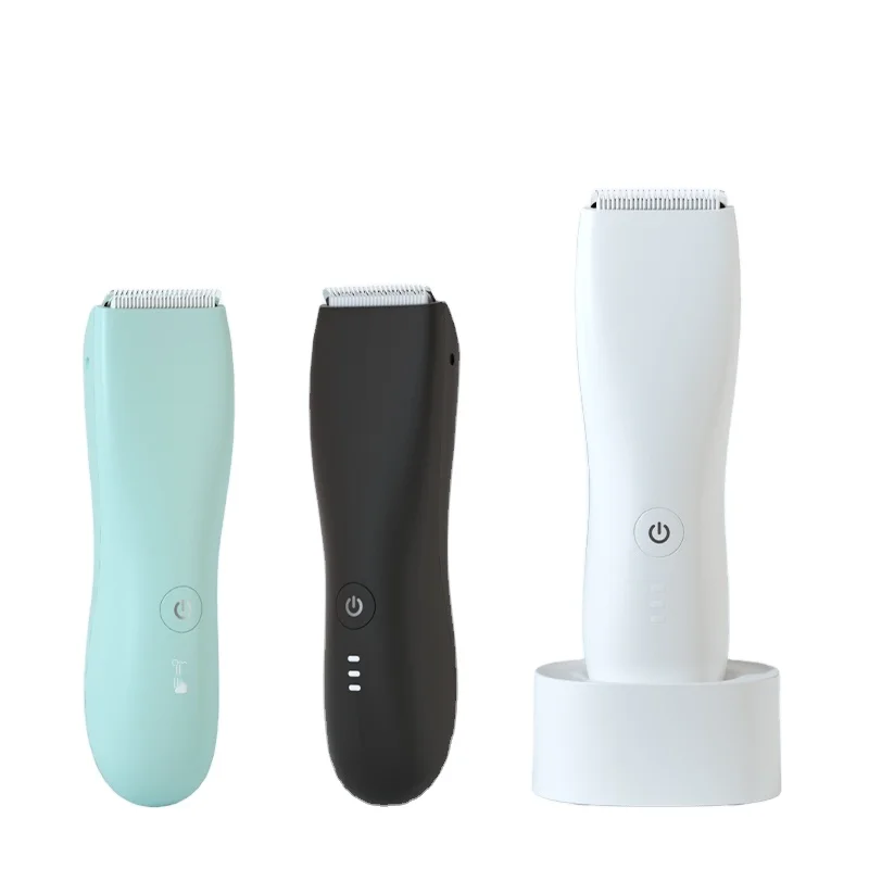 Waterproof manscaped groin trimmer Body hair trimmer with USB Rechargeable Dock electric men body manscaping trimmer