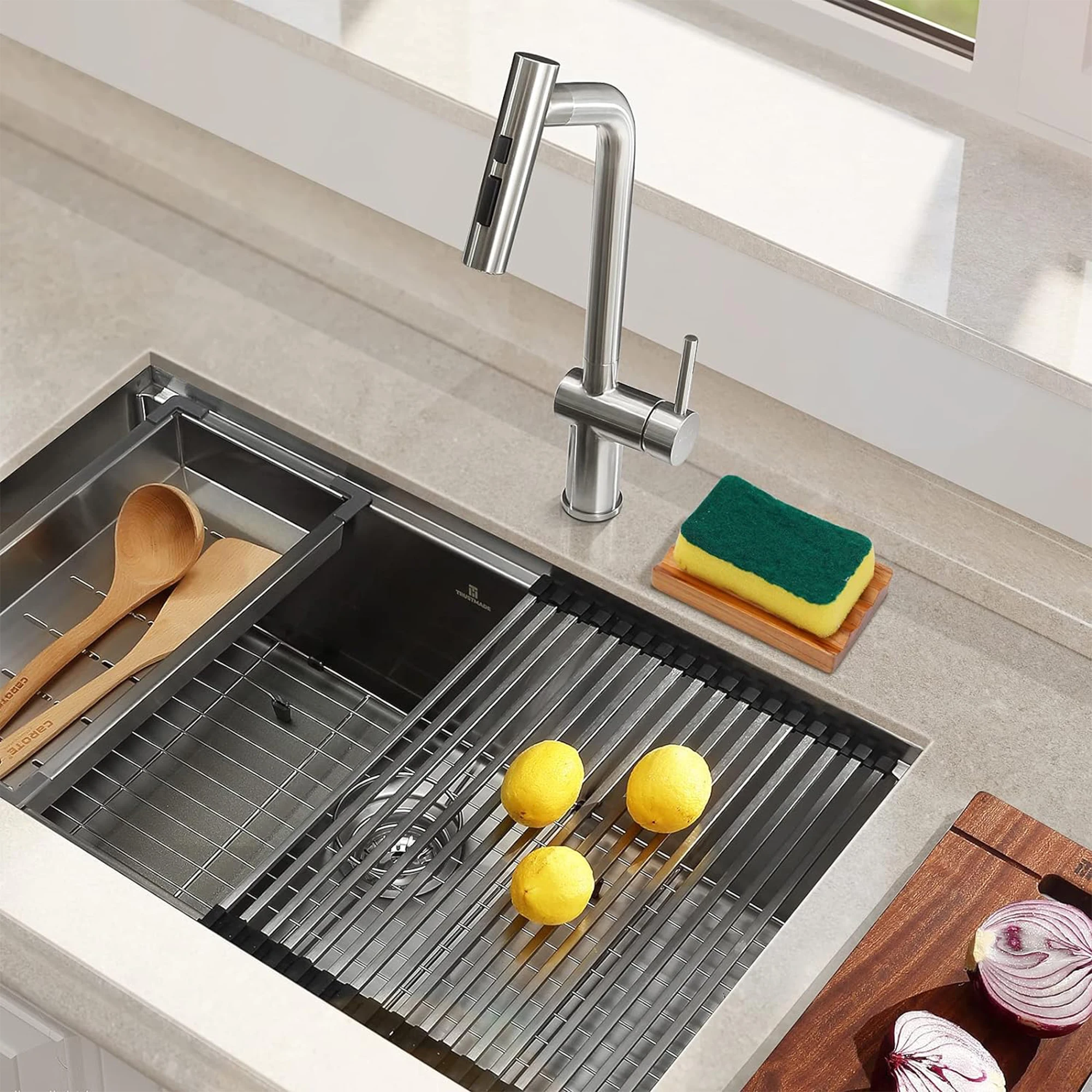 Bamboo Soap and Shampoo Bar Dish Holder Wooden Tray for Bath and Kitchen for Bathroom or Kitchen Use