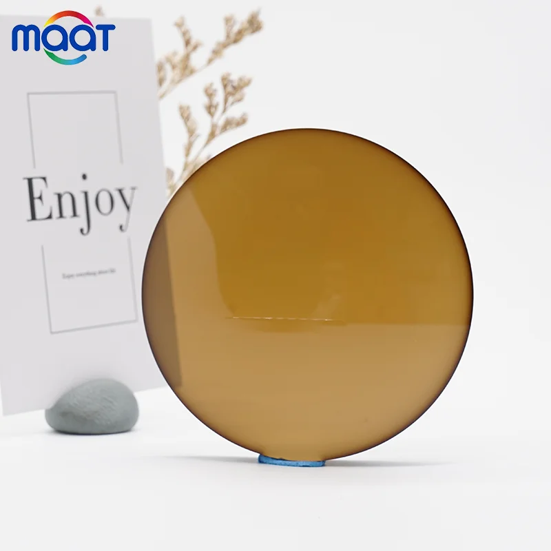 maat 1.60(MR-8) SF CB photo brown semi finish single vision lenses
